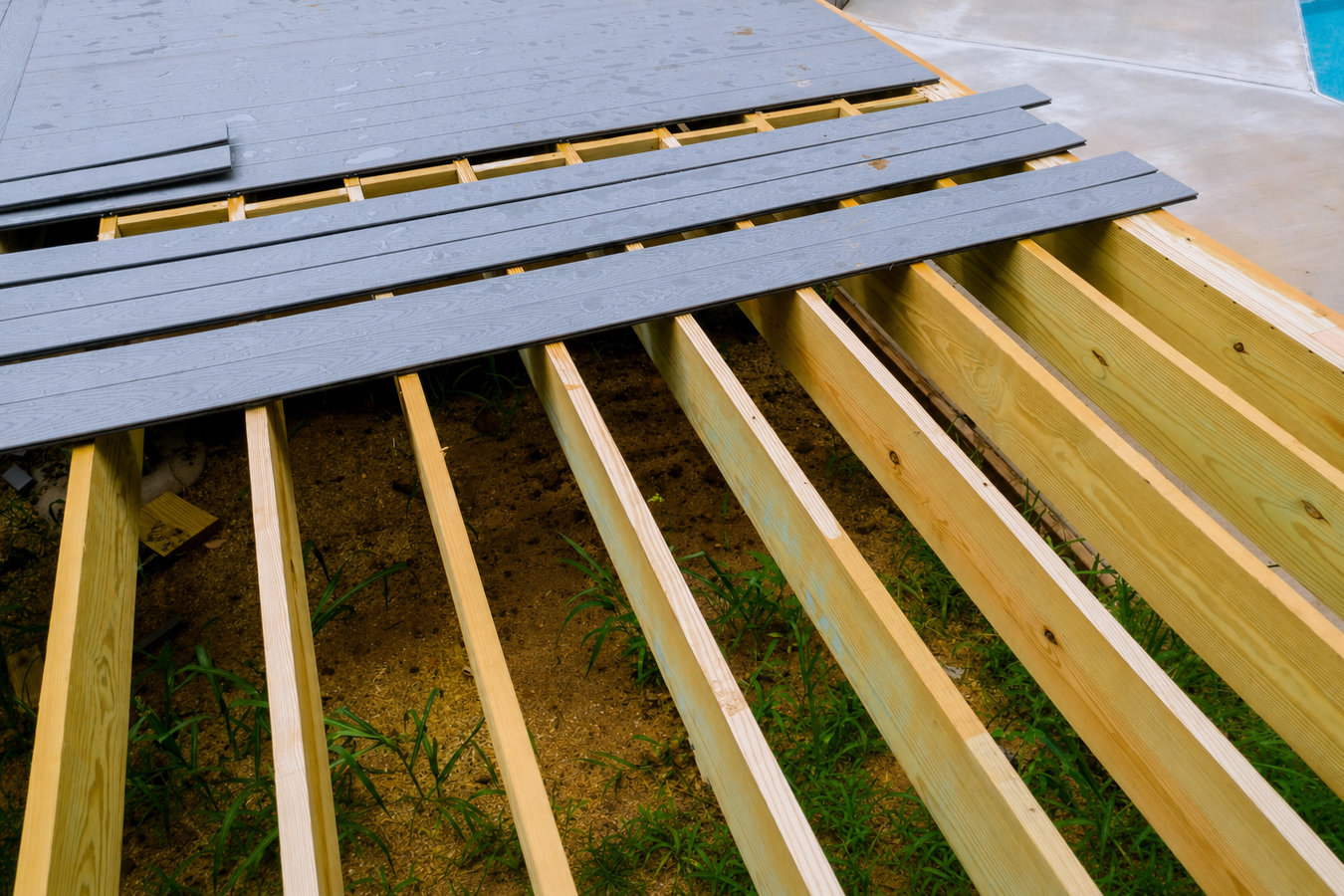 Trex deck installation in San Jacinto, CA